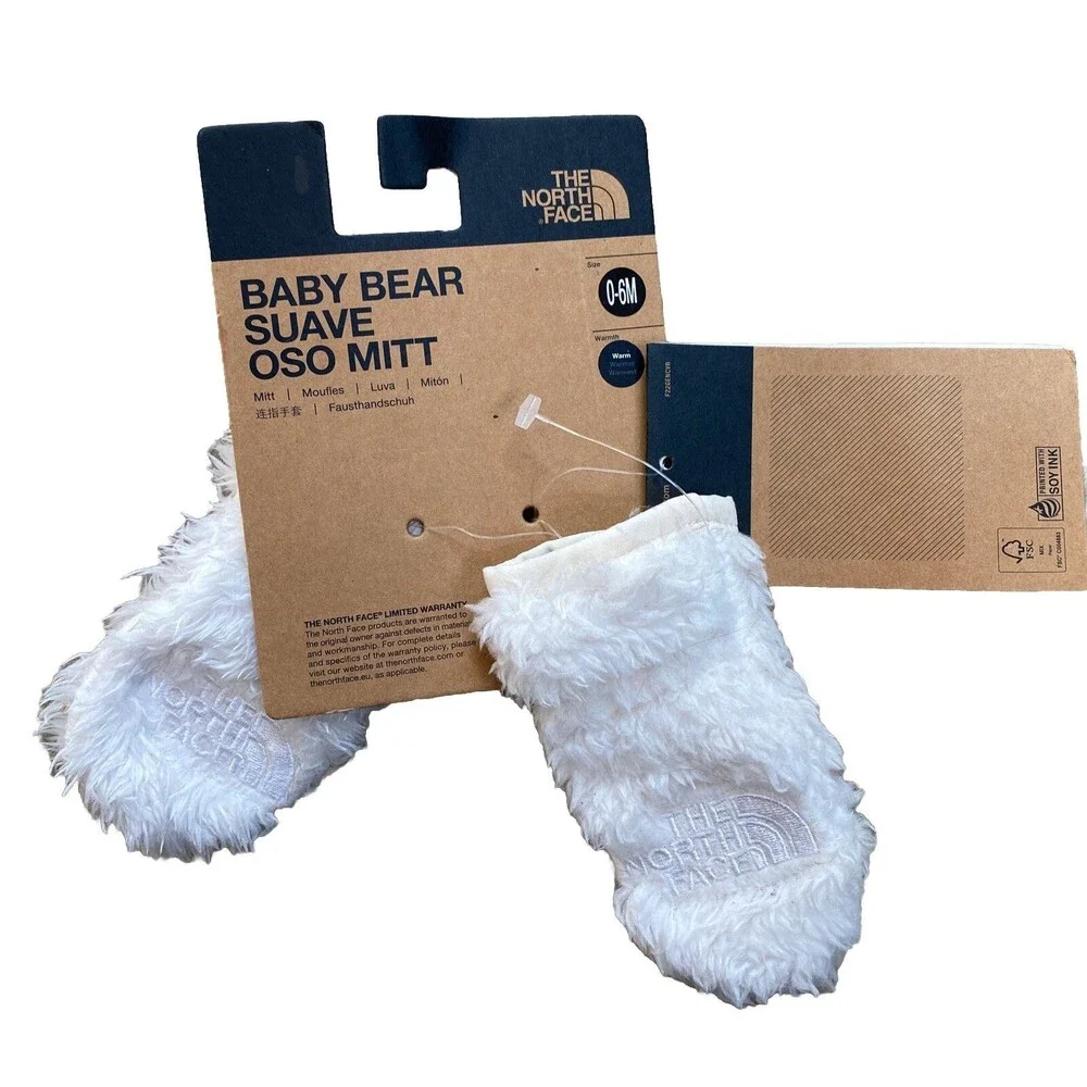 The North Face 0-6M Baby Bear Suave OSO Mittens/ Gloves  New